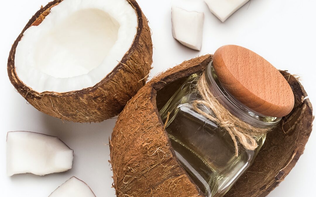 Fresh coconut and coco oil